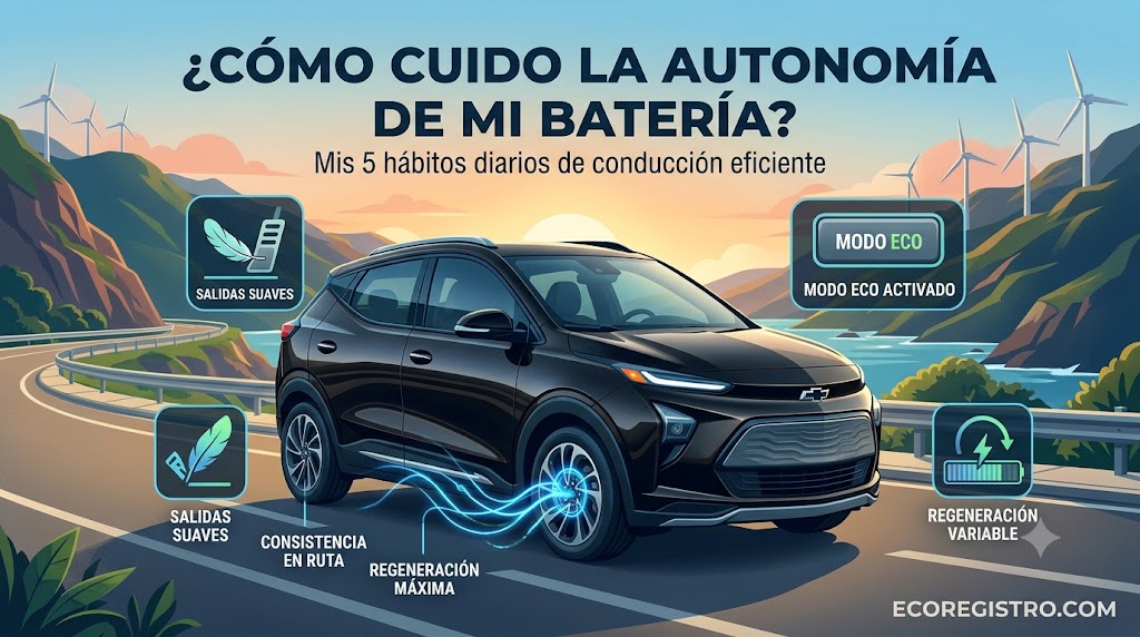 ¿Cómo cuido la autonomía de mi auto eléctrico?