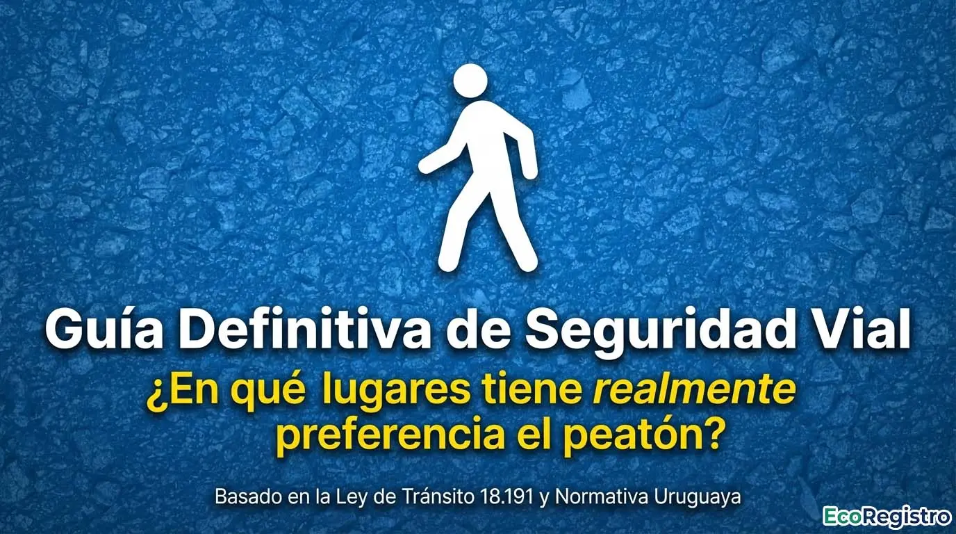 ¿En Qué Lugares Tiene Exactamente Preferencia el Peatón?